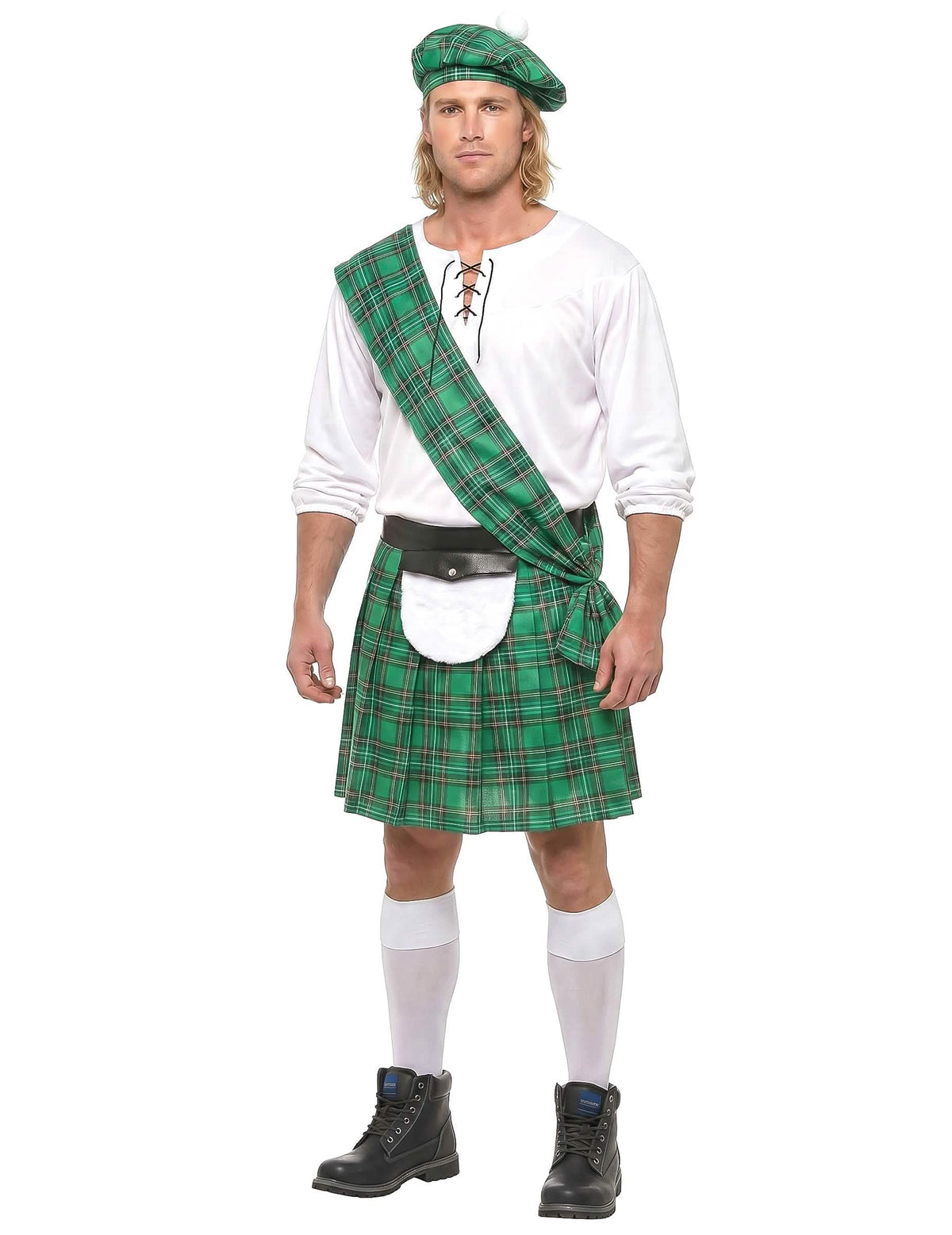 Disfraz escocés verde hombre