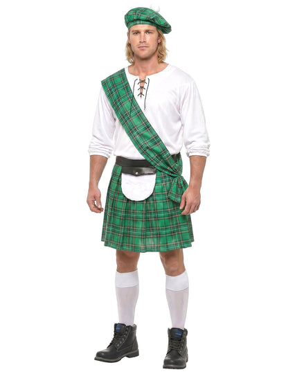 Disfraz escocés verde hombre