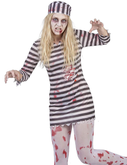 Disfraz de prisionera zombie mujer