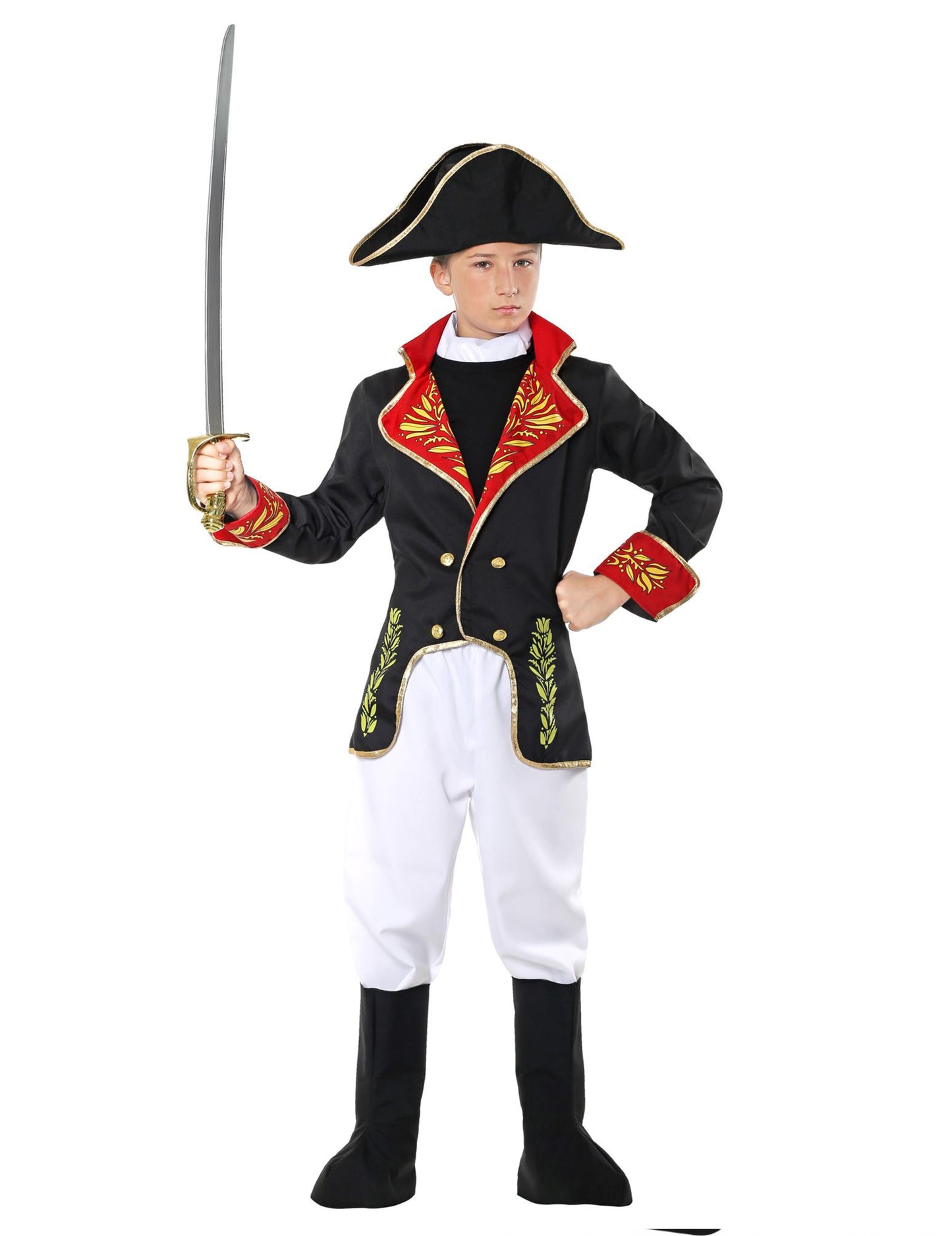 Disfraz de emperador francés de lujo para niño