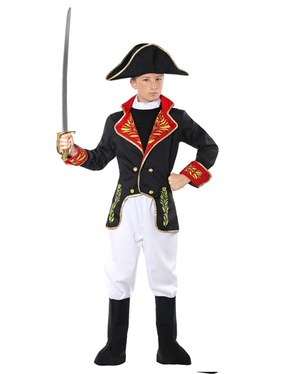 Disfraz de emperador francés de lujo para niño