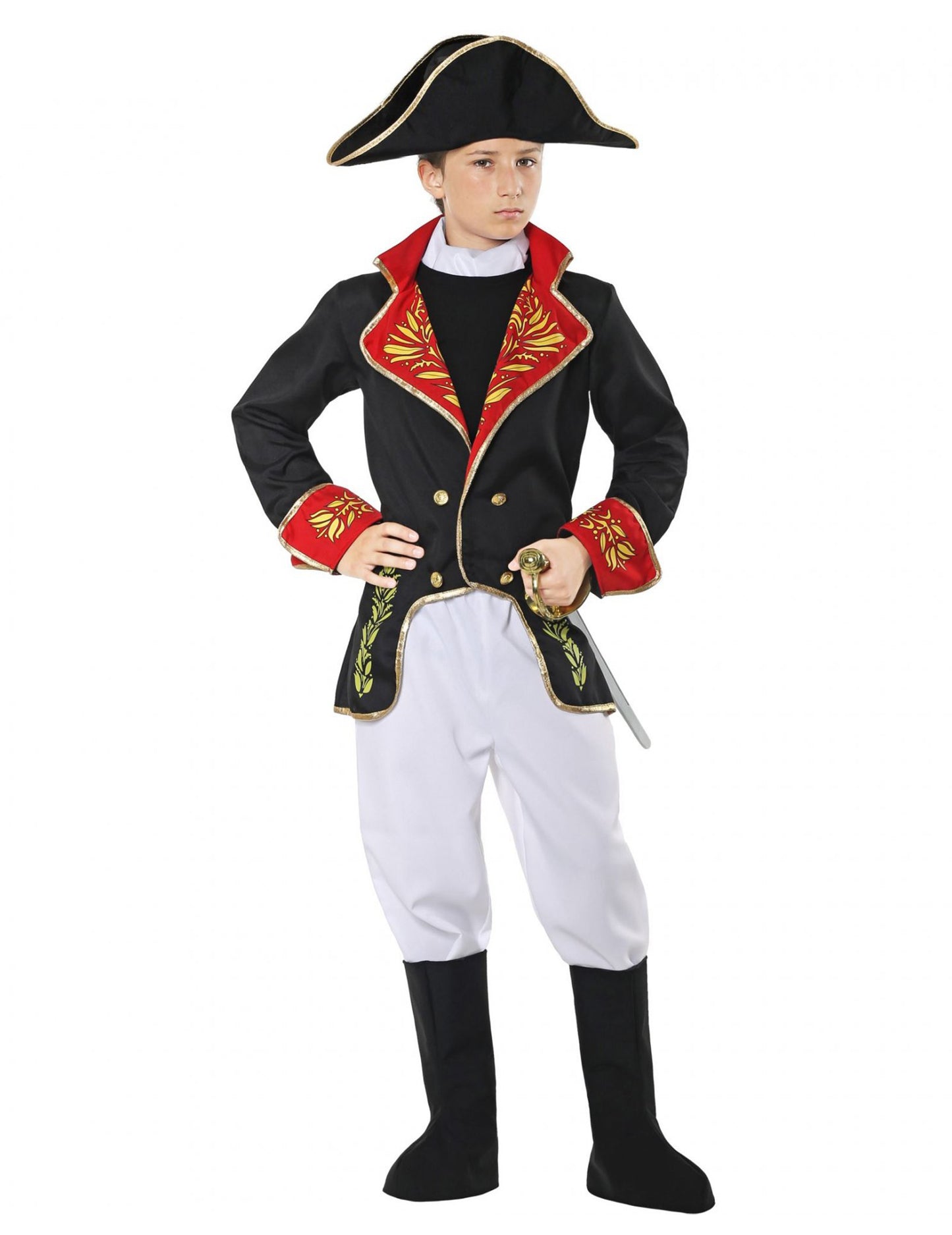 Disfraz de emperador francés de lujo para niño