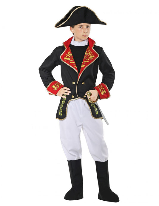 Disfraz de emperador francés de lujo para niño