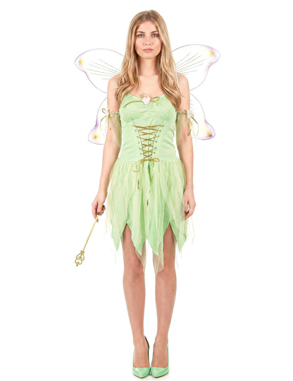 Disfraz de hada verde corset para mujer