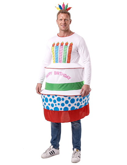 Disfraz tarta de cumpleaños para hombre