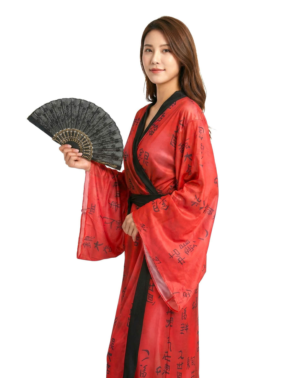 Vista trasera del disfraz de geisha para mujer kimono