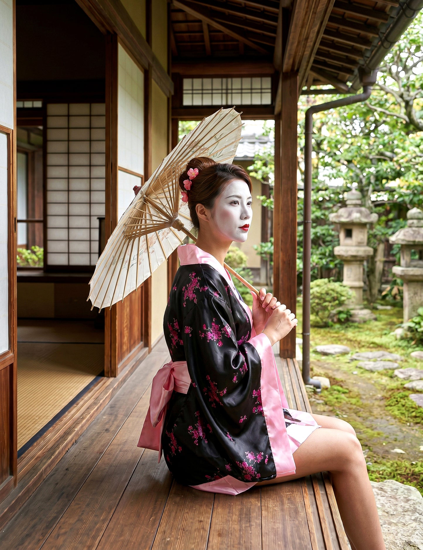 Disfraz de geisha para mujer