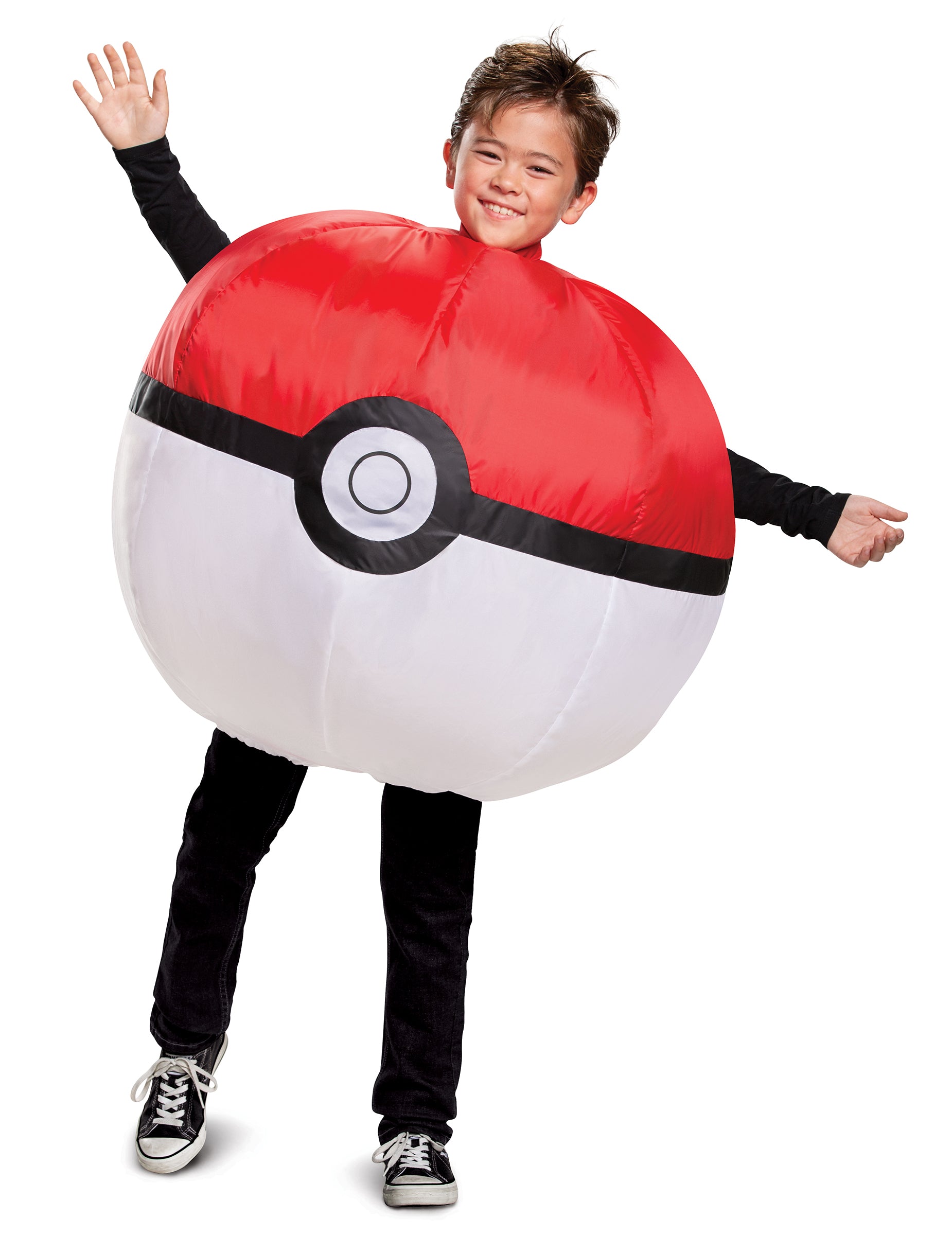 Déguisement gonflable Pokéball Pokémon pour enfant rouge et blanc
