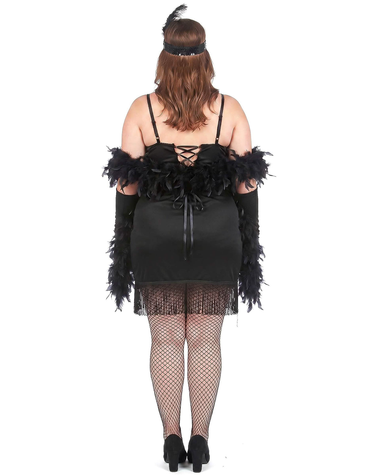 Disfraz de charlestón talla grande para mujer