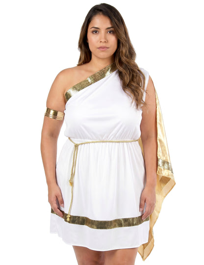 Disfraz de diosa romana talla grande para mujer