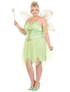 Disfraz sexy de hada verde talla grande para mujer
