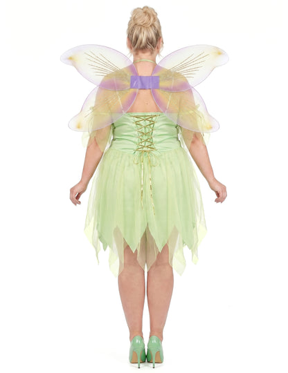 Disfraz sexy de hada verde talla grande para mujer