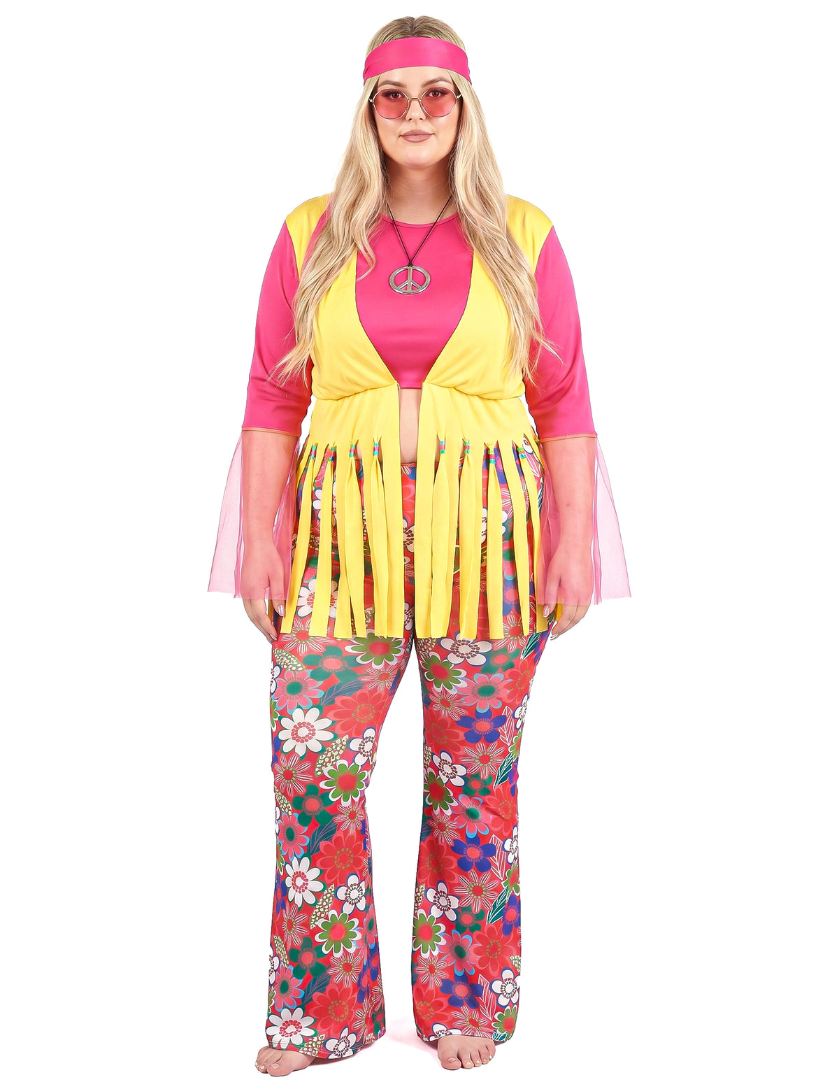Disfraz de hippie para mujer talla grande