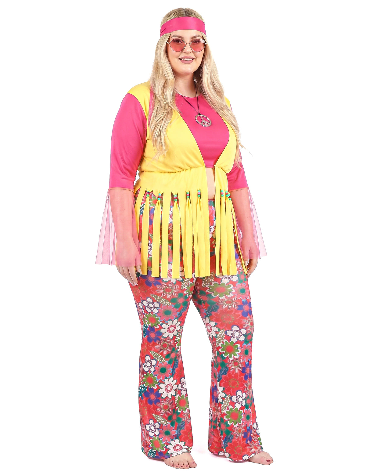 Disfraz de hippie para mujer talla grande