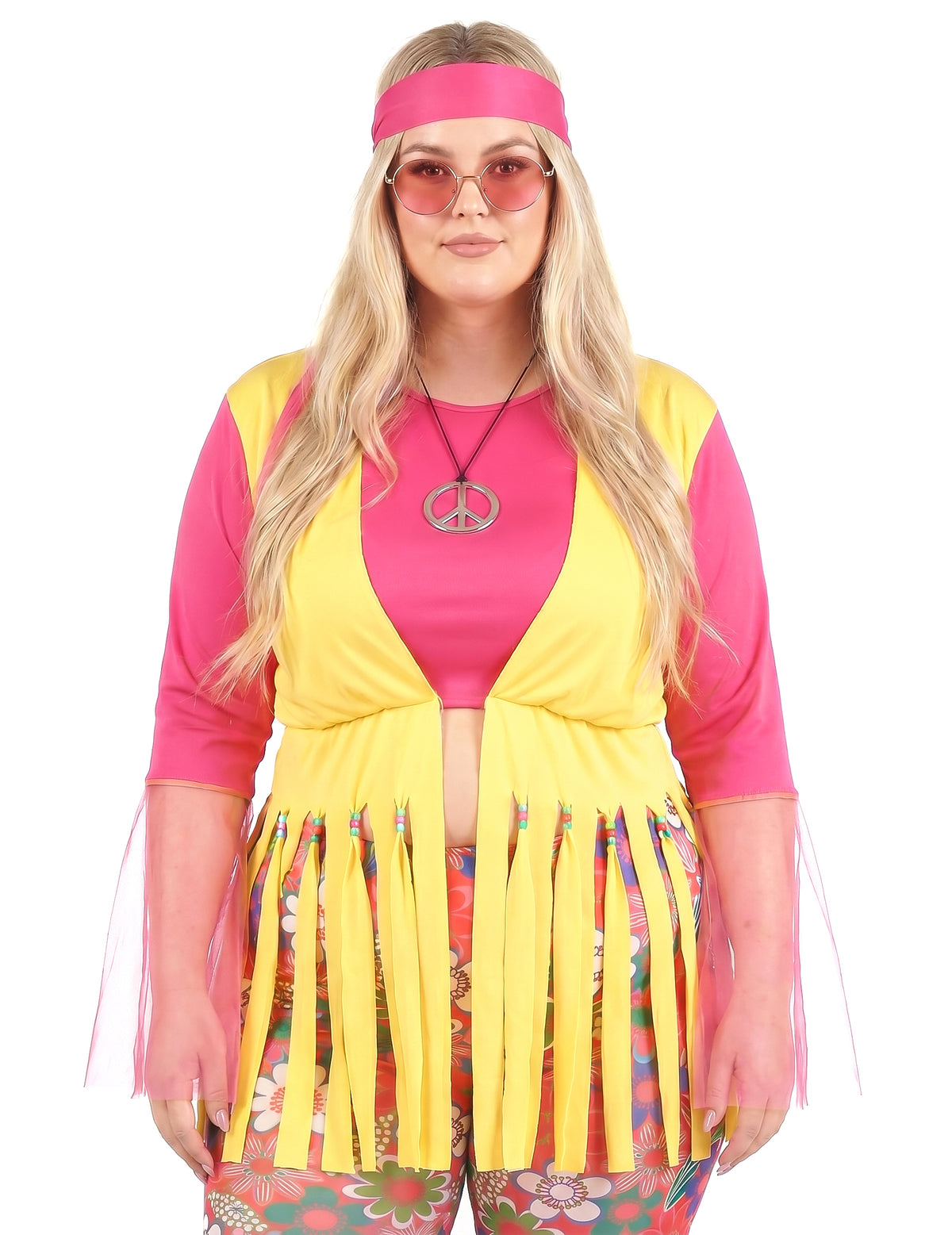 Disfraz de hippie para mujer talla grande