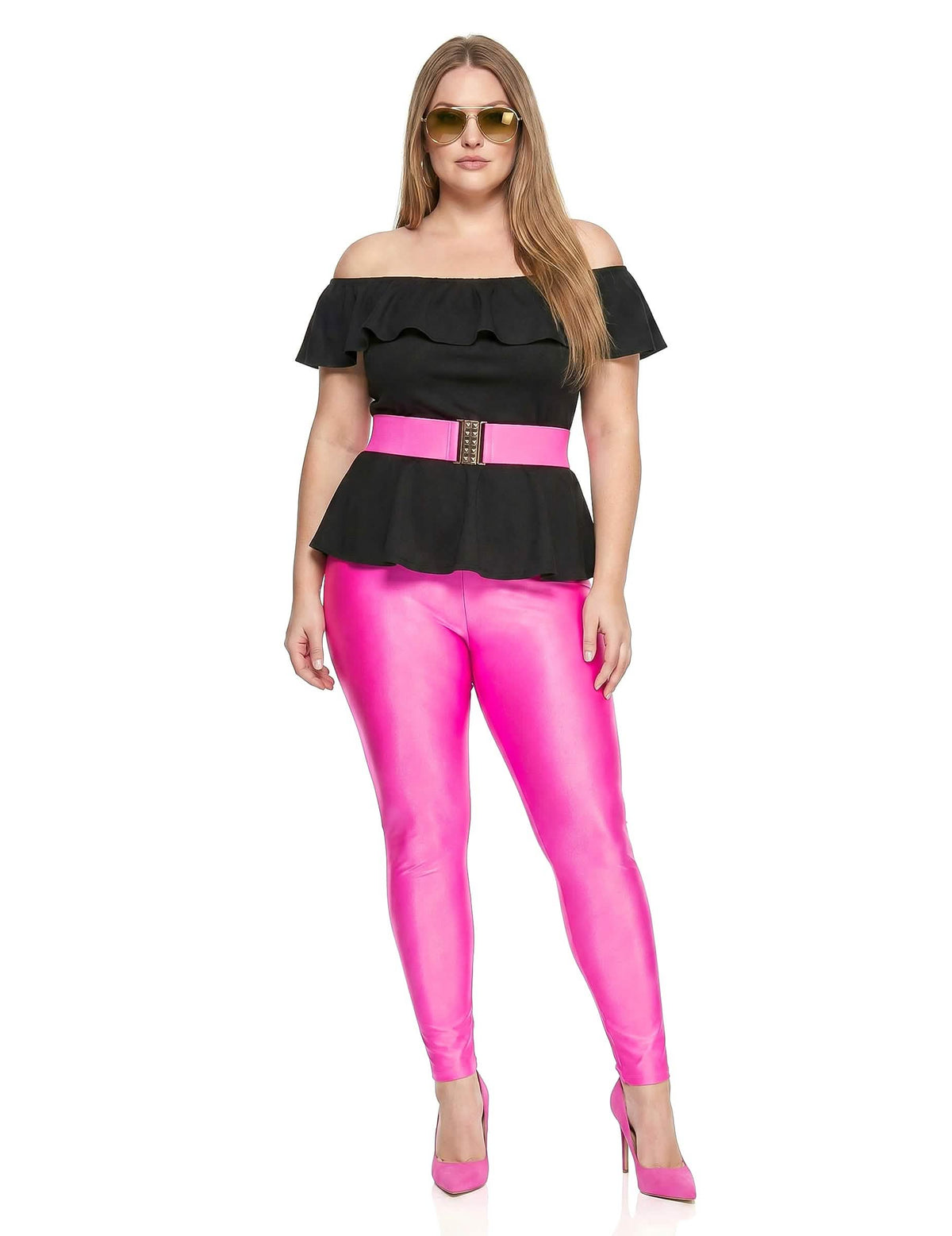Disfraz retro años 80 para mujer talla grande