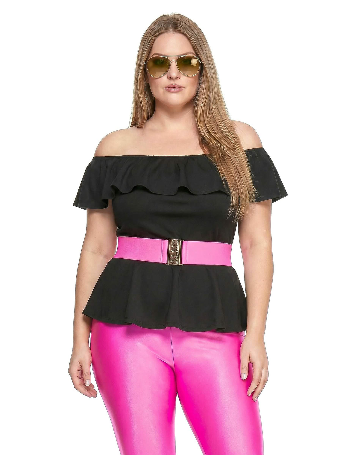 Disfraz retro años 80 para mujer talla grande