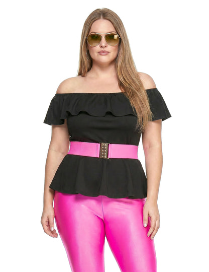 Disfraz retro años 80 para mujer talla grande