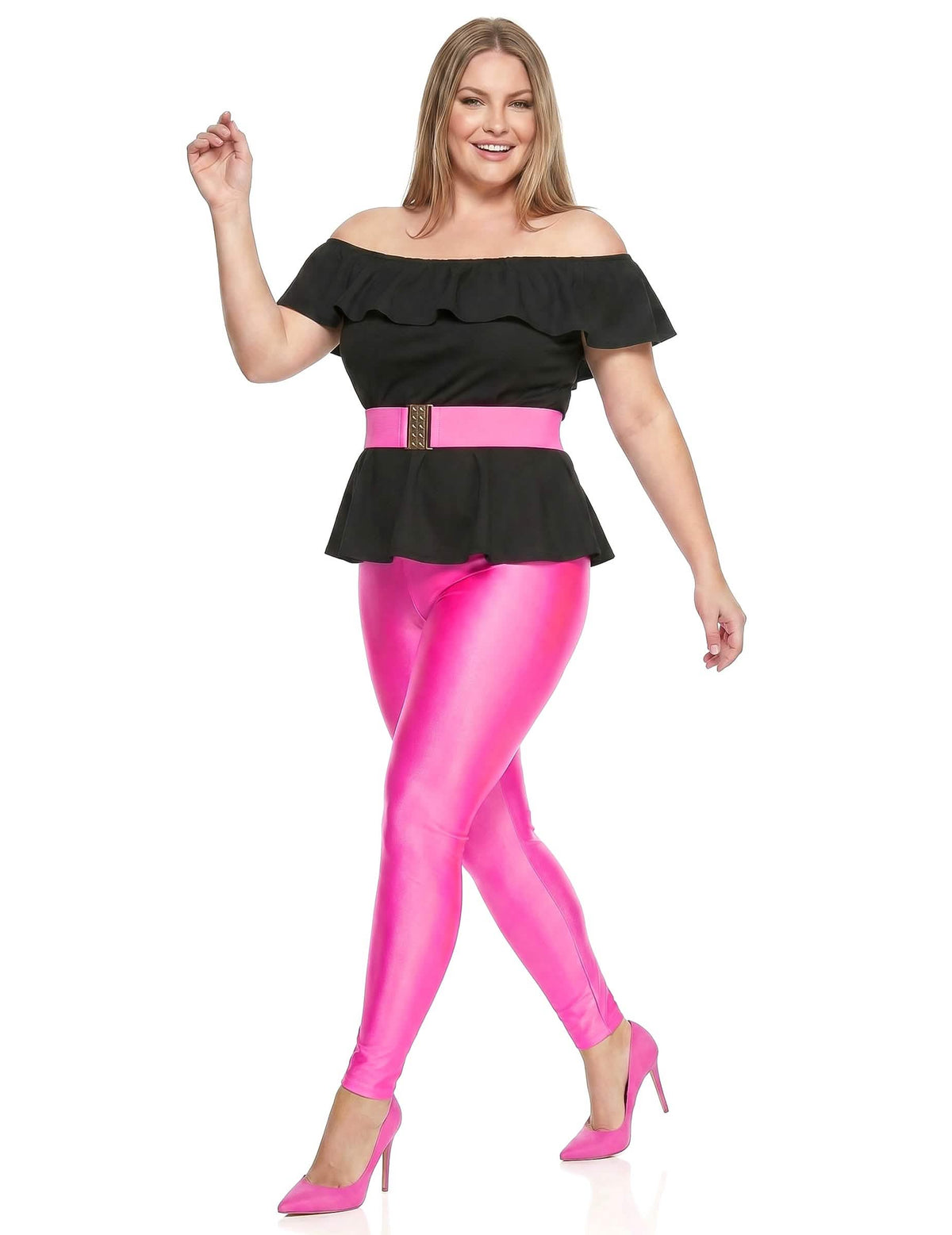 Disfraz retro años 80 para mujer talla grande