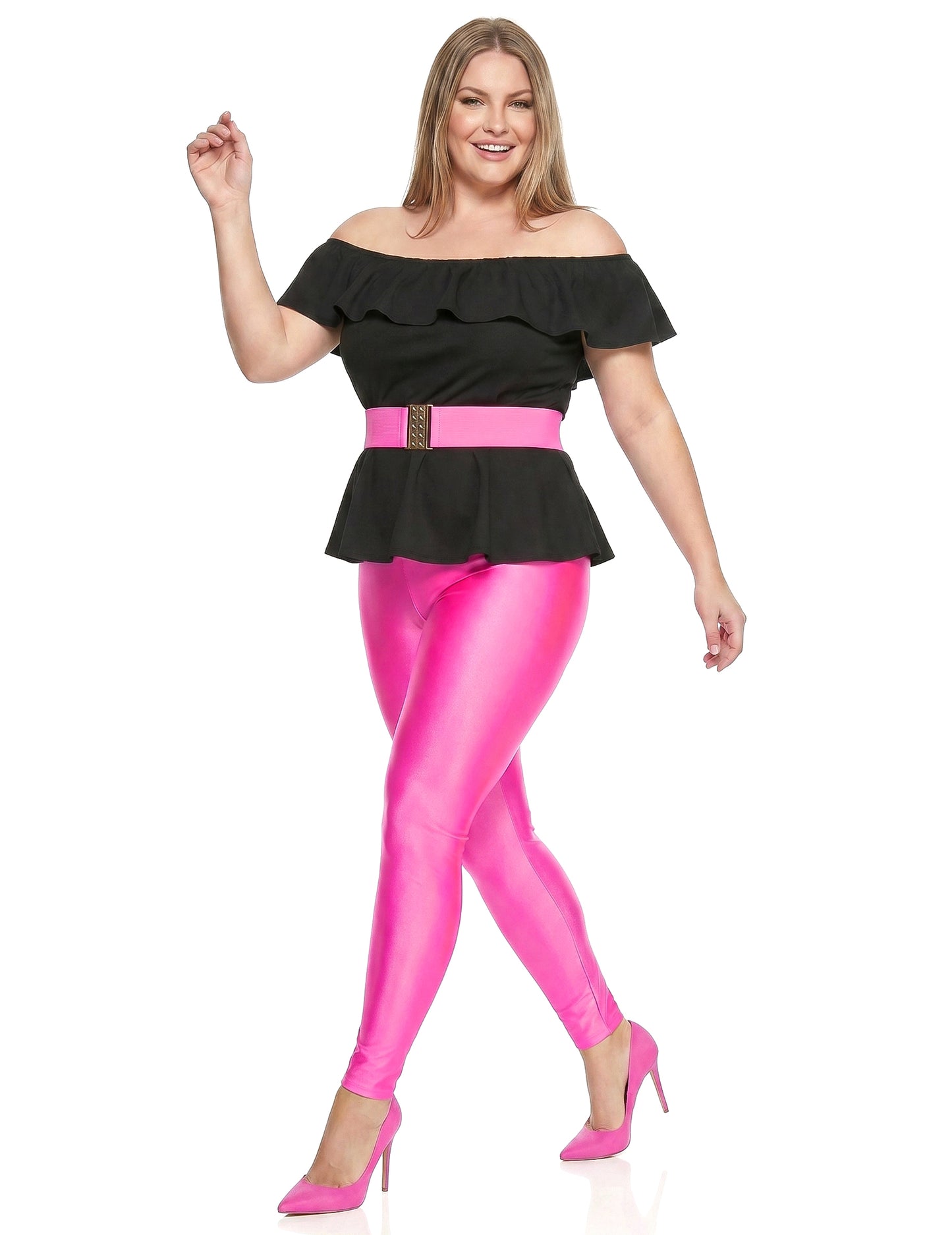 Disfraz retro años 80 para mujer talla grande