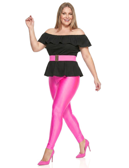 Disfraz retro años 80 para mujer talla grande