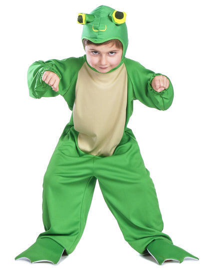 Mise en situation du déguisement grenouille pour enfant
