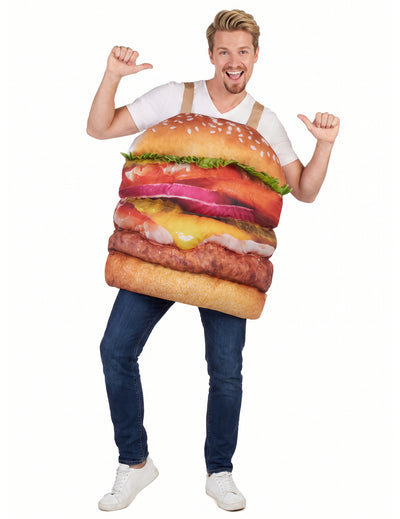 Disfraz de hamburguesa realista - adulto 