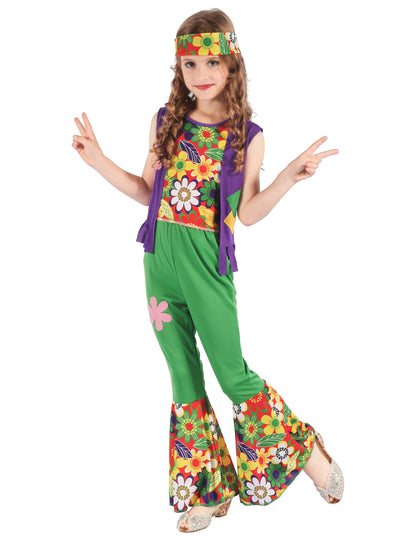 Disfraz de familia hippie