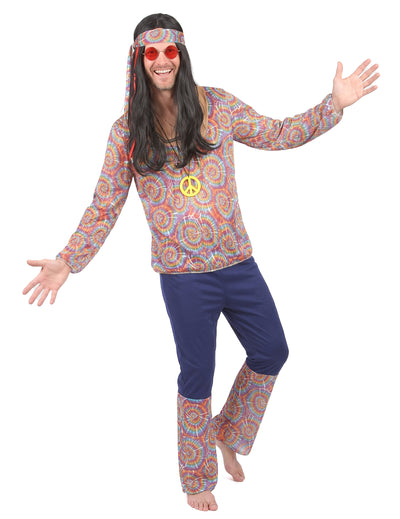 Disfraz hippie zen hombre