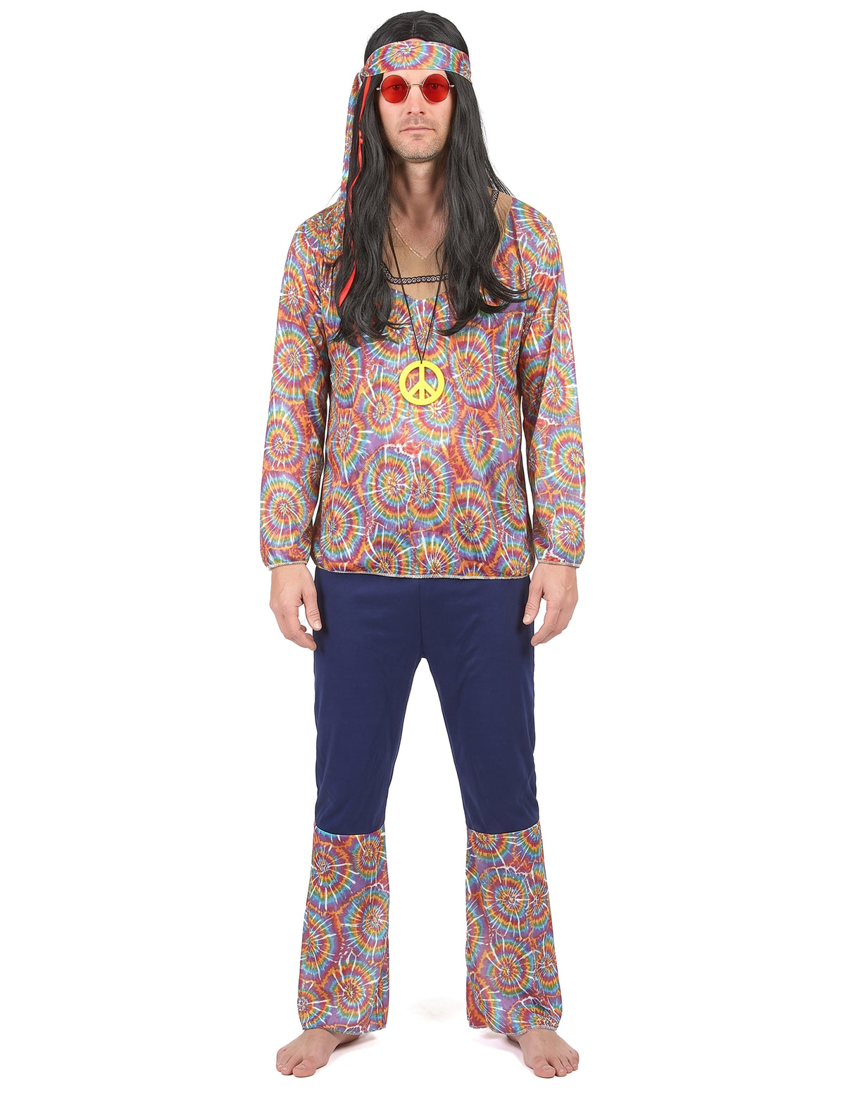 Disfraz hippie zen hombre