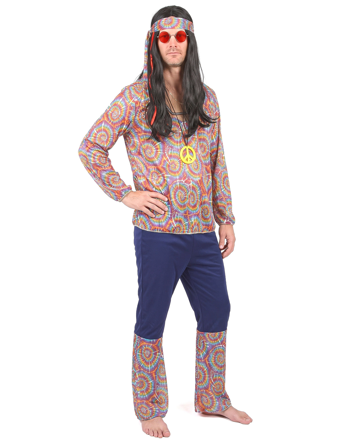 Disfraz hippie zen hombre