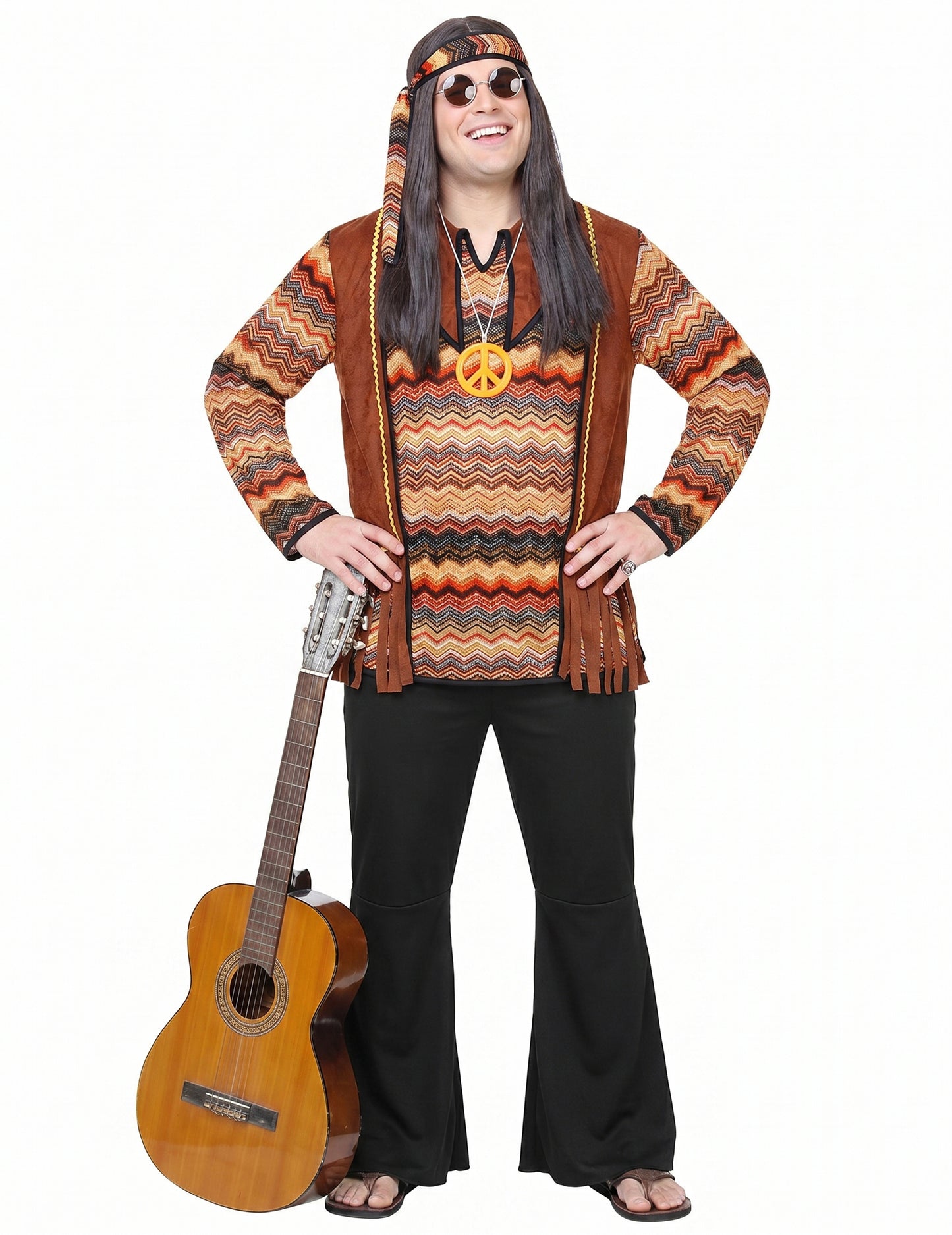 Disfraz hippie natural hombre