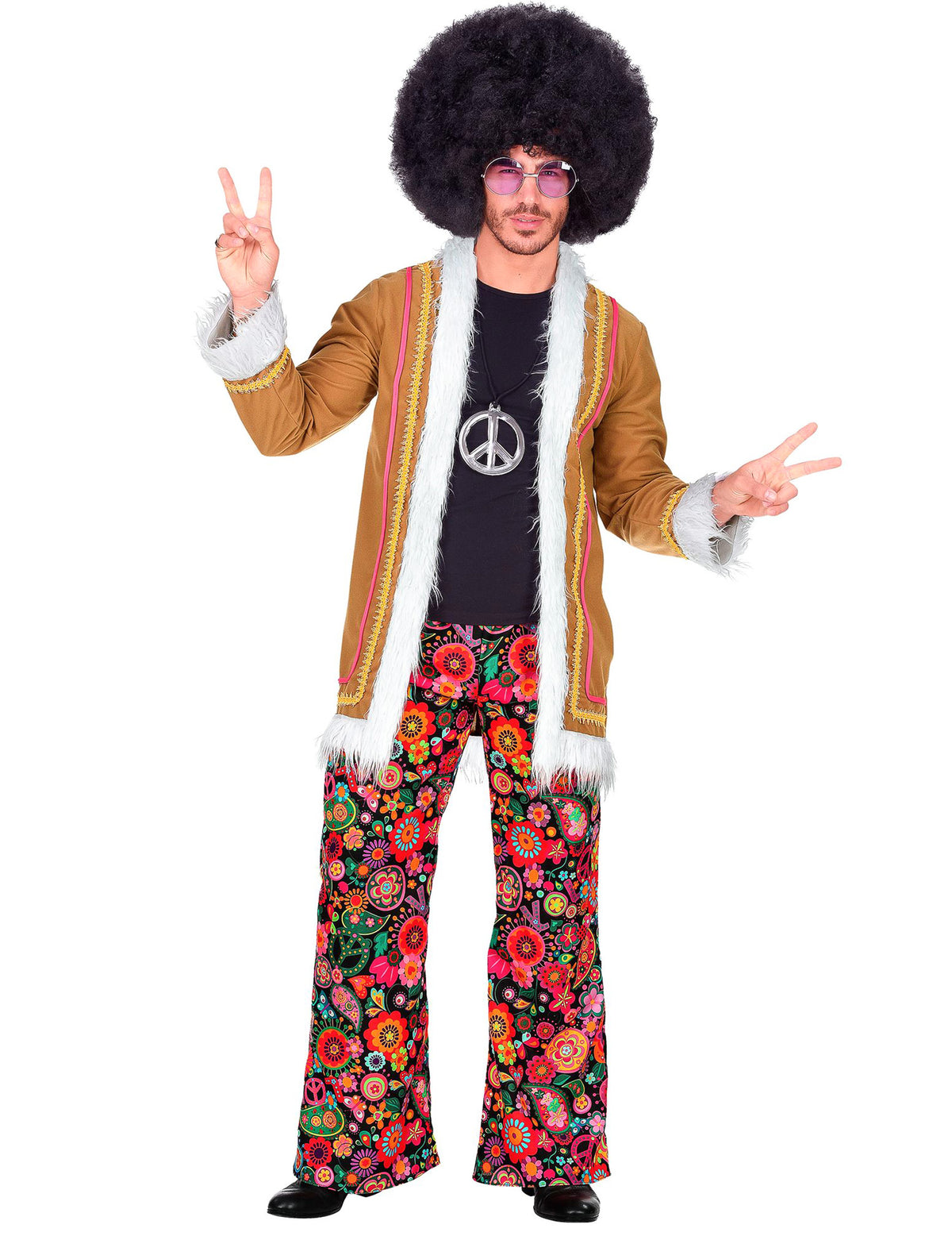 Disfraz hippie woodstock hombre