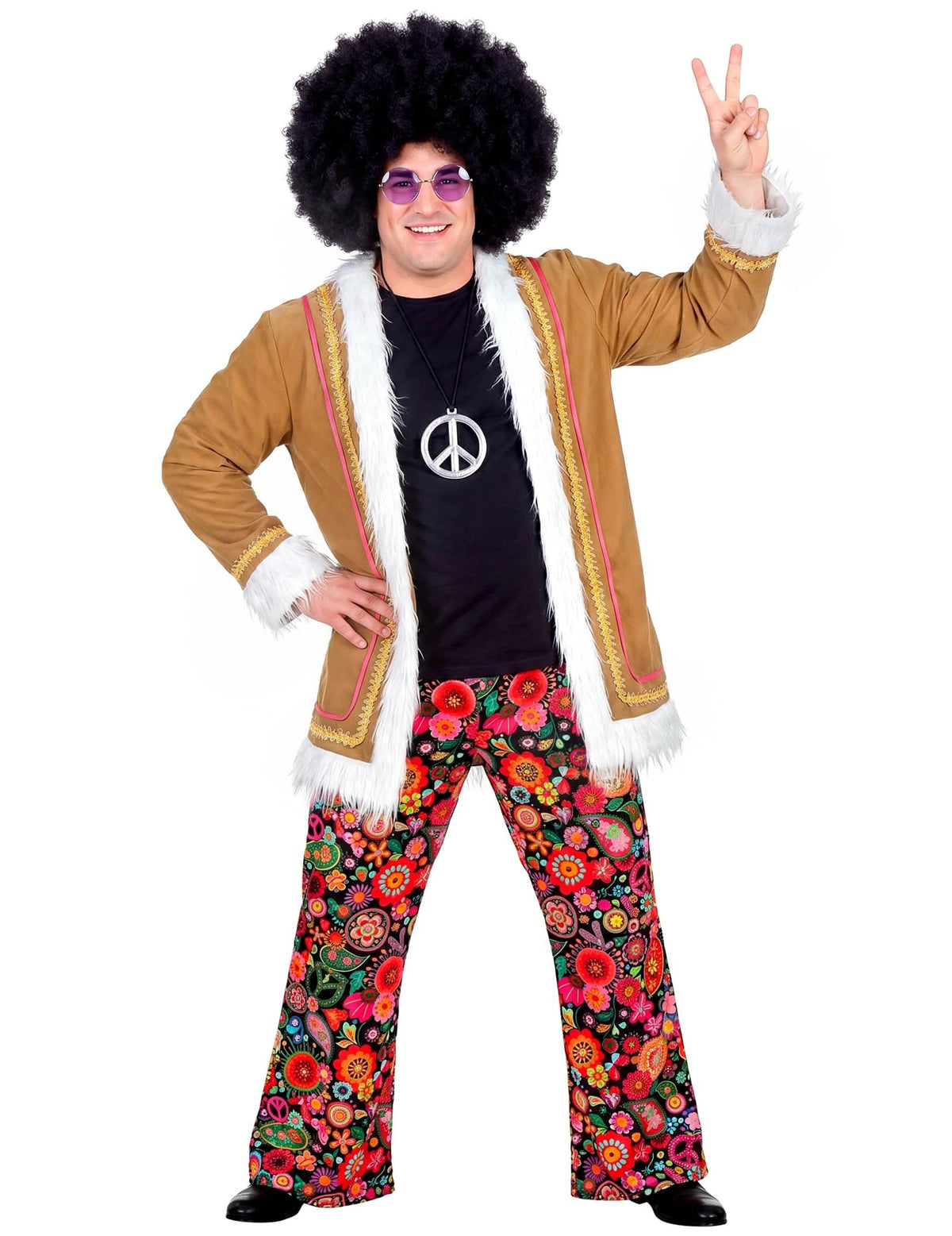 Disfraz hippie woodstock hombre