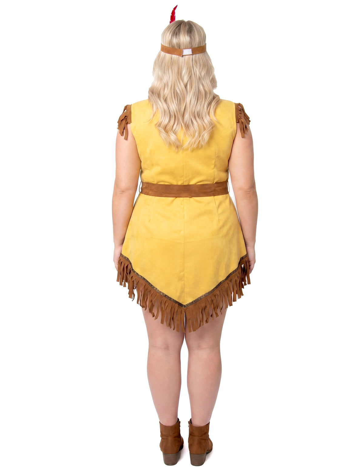 Disfraz asimétrico indio mujer talla grande