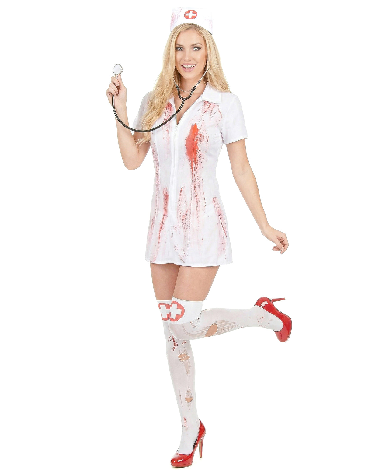 Disfraz enfermera psicópata asesina Halloween