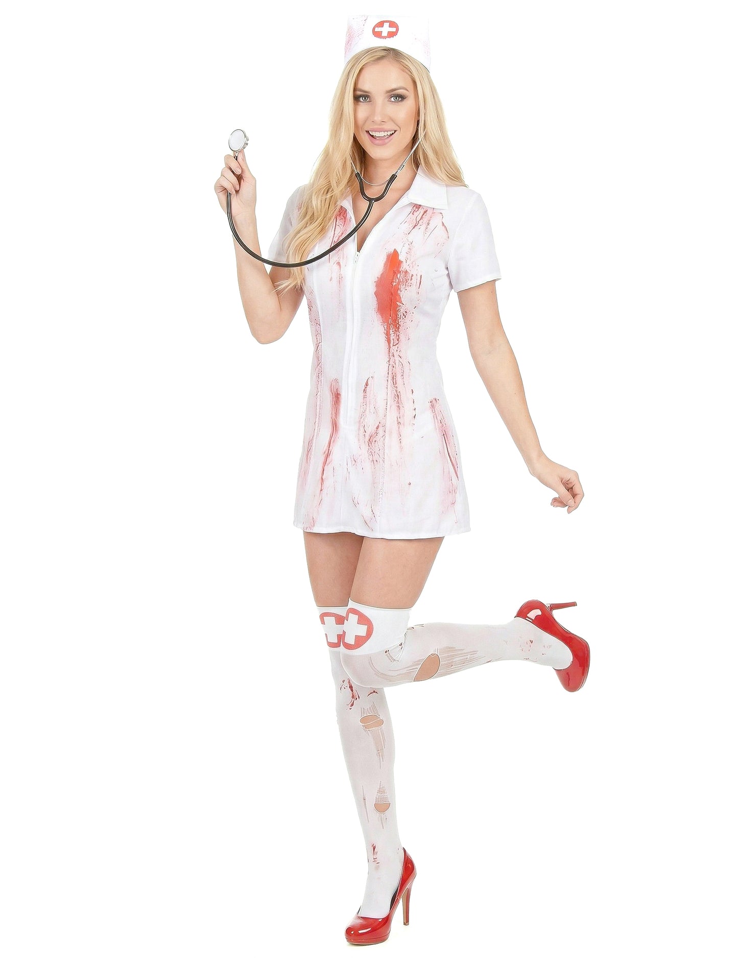 Disfraz enfermera psicópata asesina Halloween