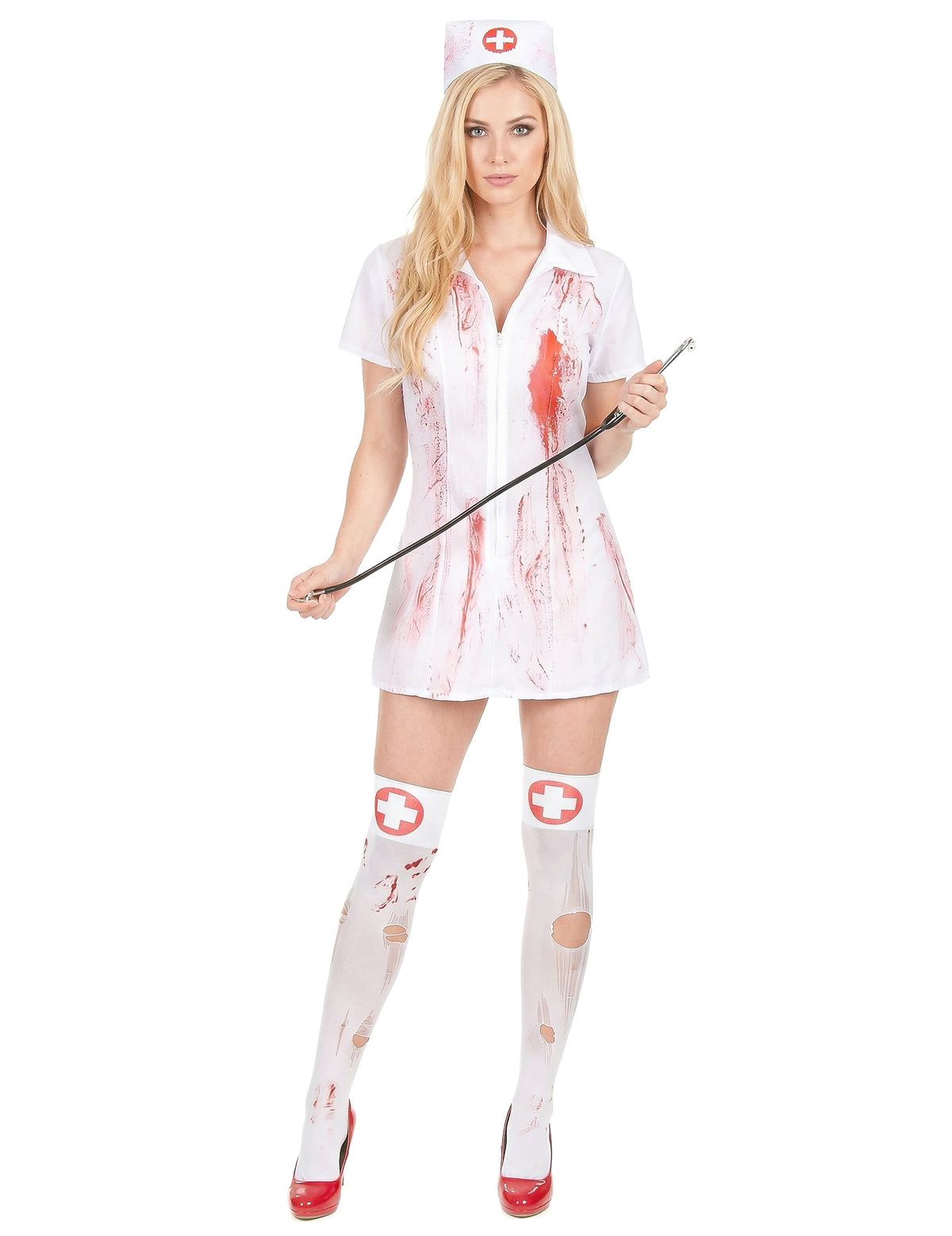 Disfraz enfermera psicópata asesina Halloween
