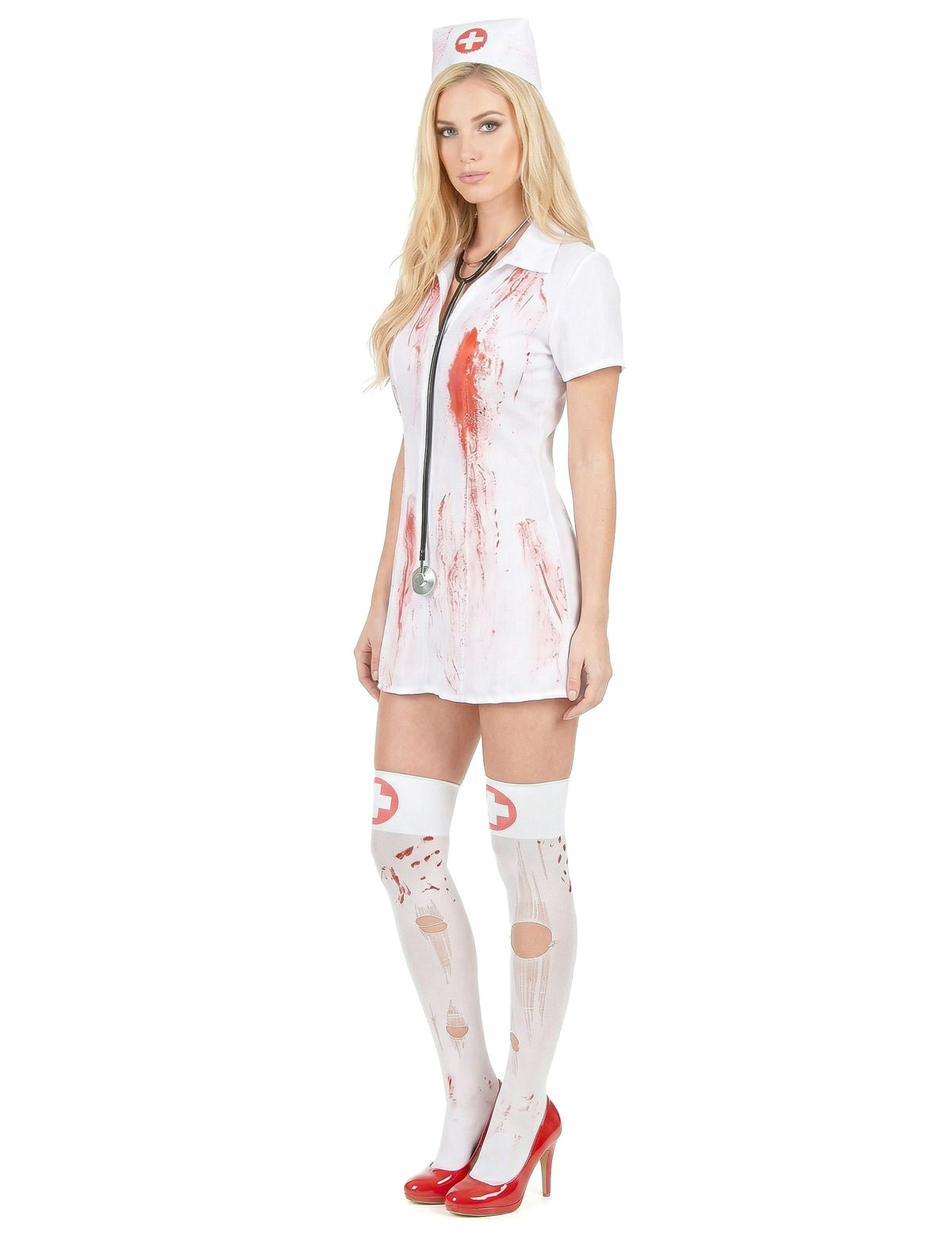 Disfraz enfermera psicópata asesina Halloween