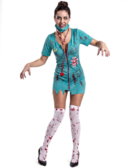 Disfraz de enfermera zombie Mujer