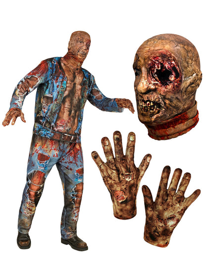 Disfraz de zombie de cuerpo entero para adulto