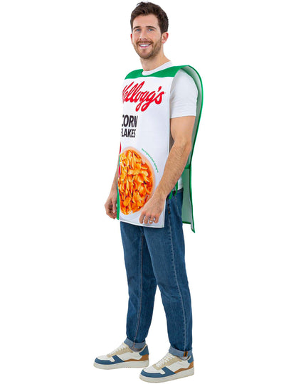Disfraz Kellogg's™ Corn Flakes caja de cereales adulto