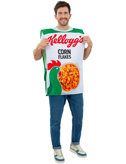 Disfraz Kellogg's™ Corn Flakes caja de cereales adulto