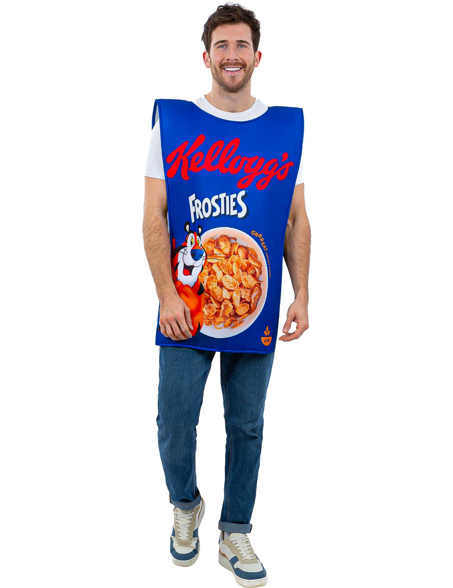 Disfraz Kellogg's™ Frosties caja de cereales adulto