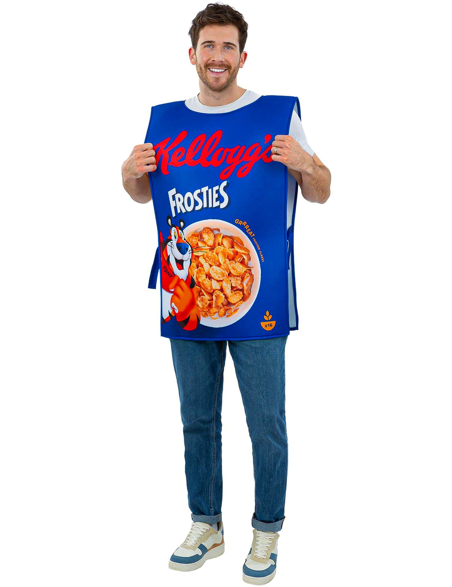 Disfraz Kellogg's™ Frosties caja de cereales adulto