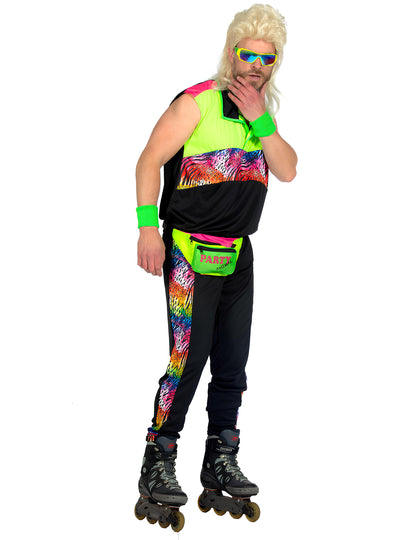 Disfraz kitsch años 80 para hombre