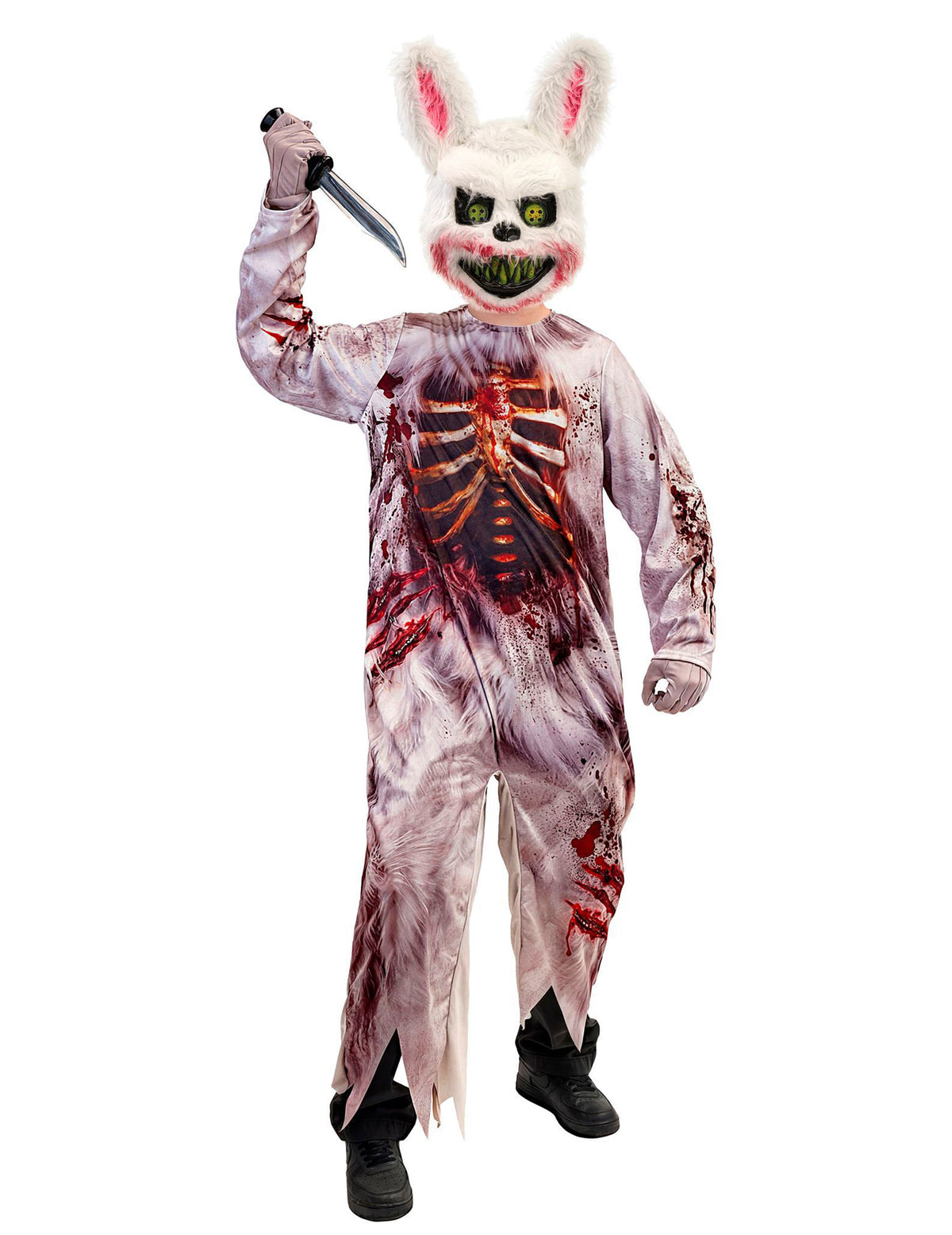 Déguisement Lapin zombie enfant