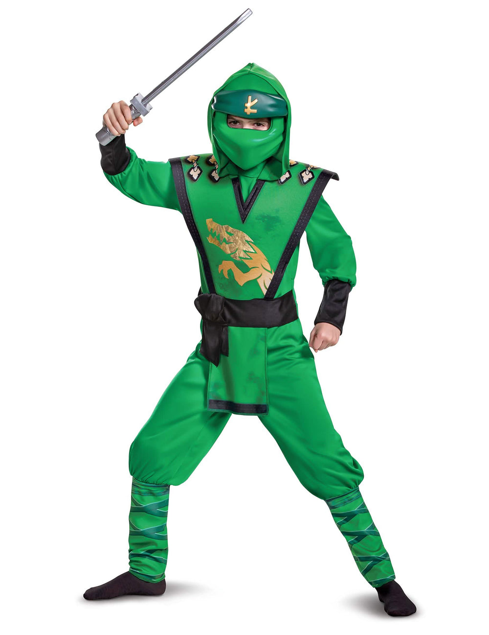 Pose avec épée du déguisement LEGACY deluxe Lloyd Ninjago LEGO
