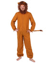 Déguisement lion fauve pour homme marron avec crinière et queue