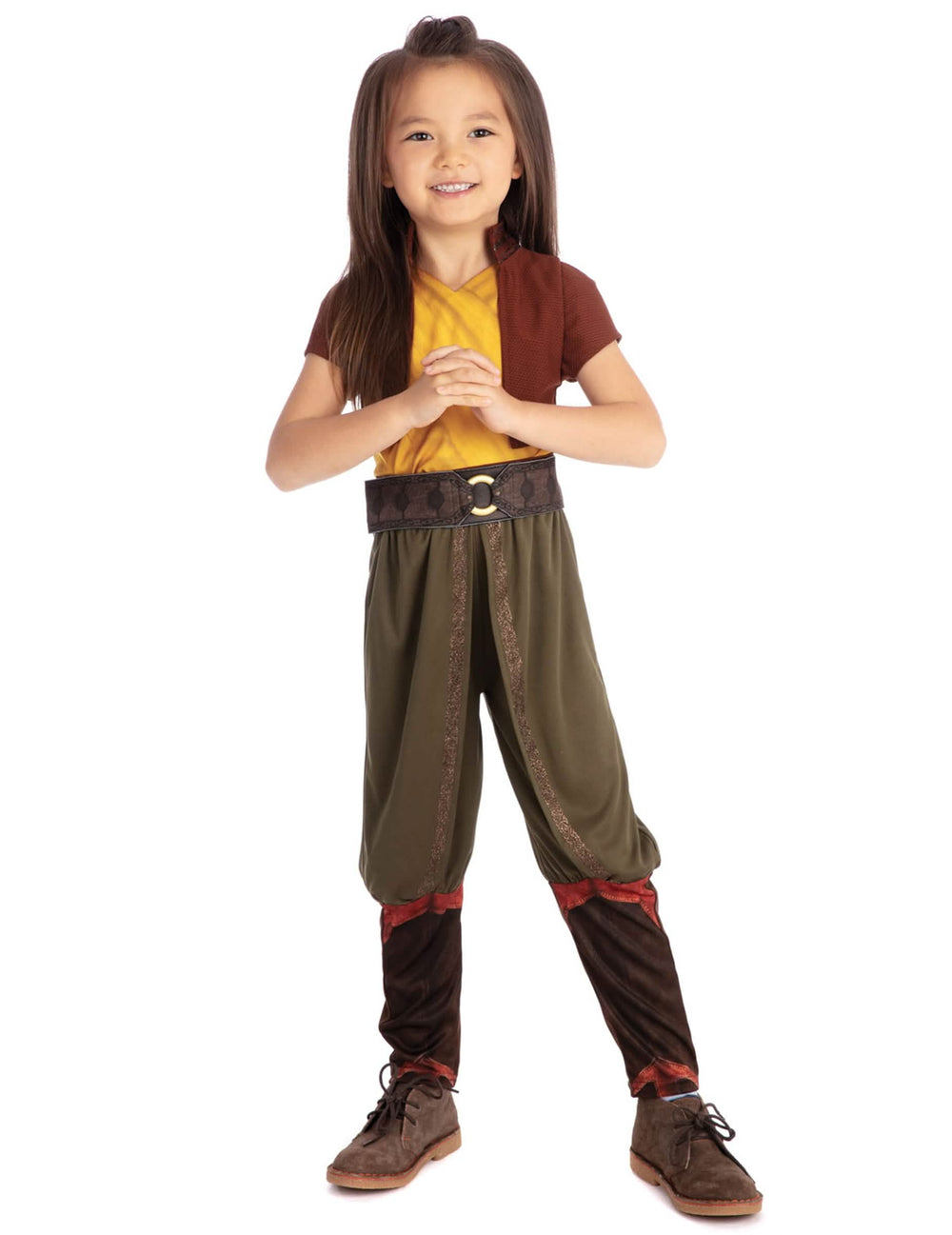 Déguisement luxe Raya™ pour enfant jaune et marron